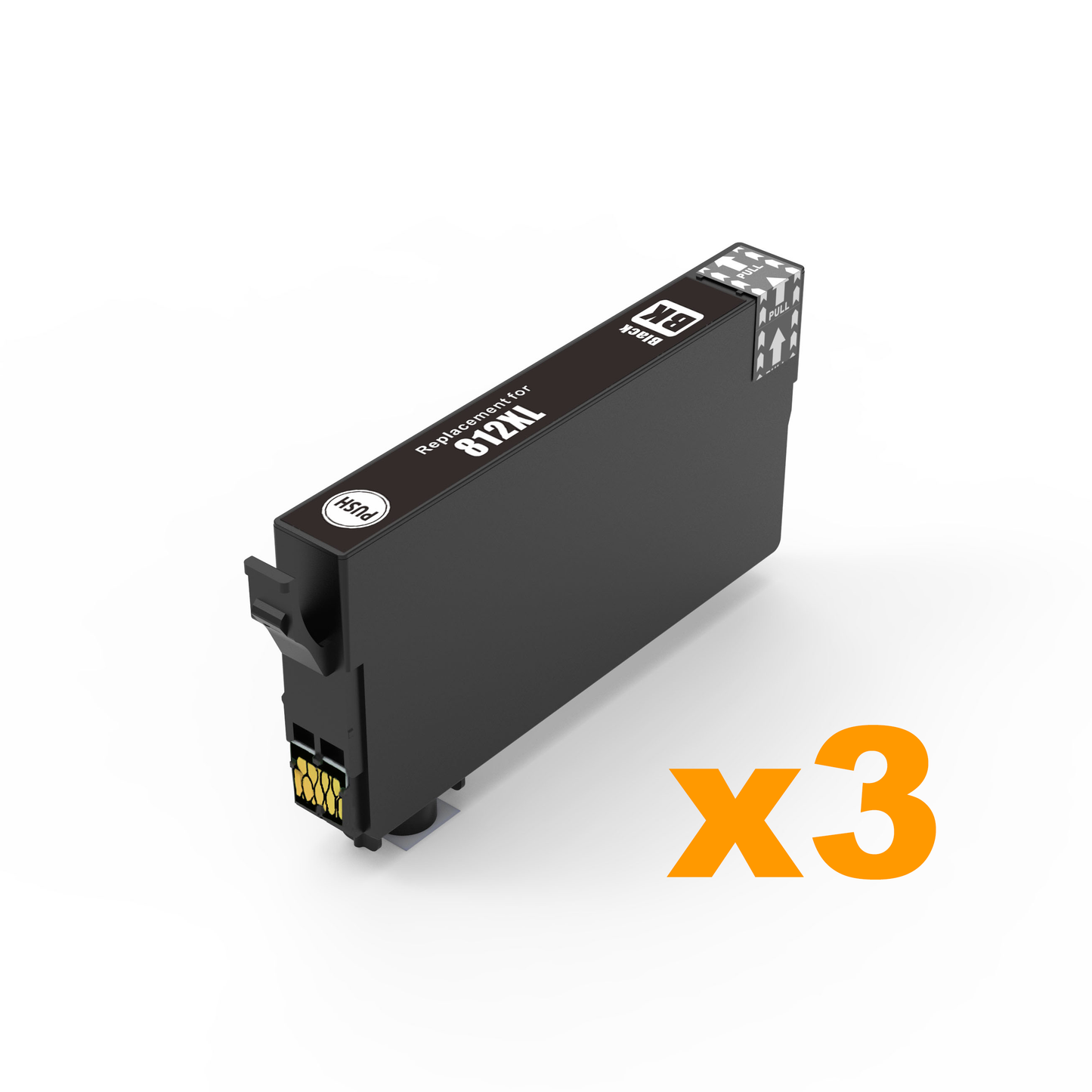 3 x Compatible Epson T05E1/812XL High Yield Black Ink Cartridge