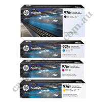 A Set Genuine HP 976Y B/C/M/Y Ink Cartridges