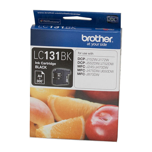 Genuine Brother LC131 Black Ink Cartridge