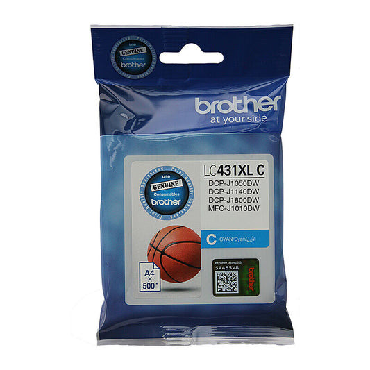 Genuine Brother LC431XLC Cyan Ink Cartridge