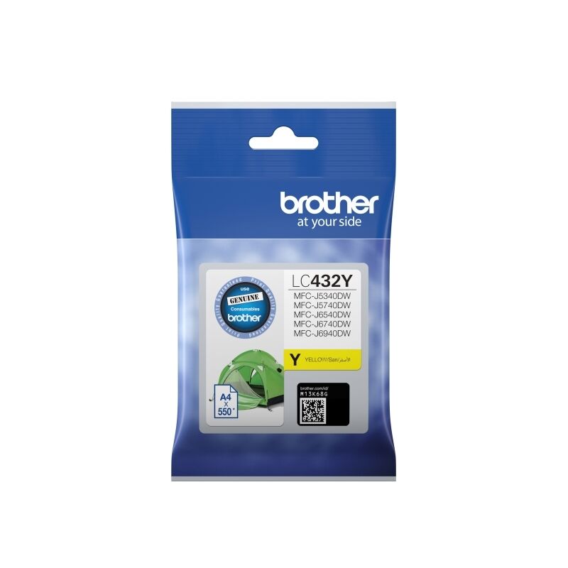 Genuine Brother LC432Y Yellow Ink Cartridge