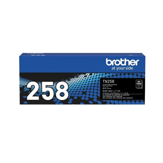 Genuine Brother TN258BK Black Toner Cartridge