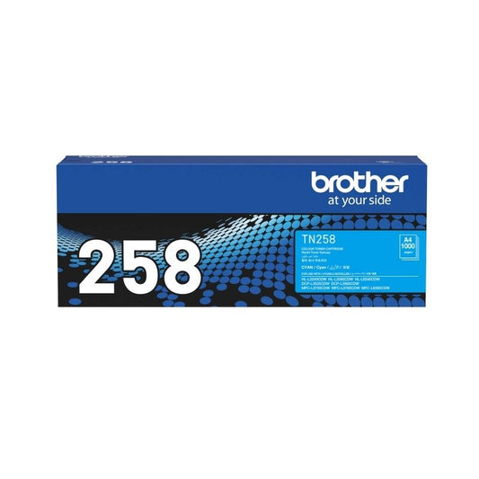 Genuine Brother TN258C Cyan Toner Cartridge