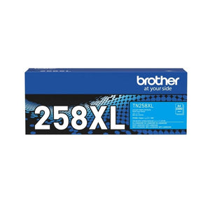 Genuine Brother TN258XLC High Yield Cyan Toner Cartridge