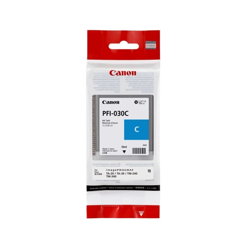 Genuine Canon PFI-030C Cyan Ink Cartridge