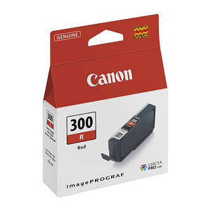 Genuine Canon PFI300R Red Ink Cartridge