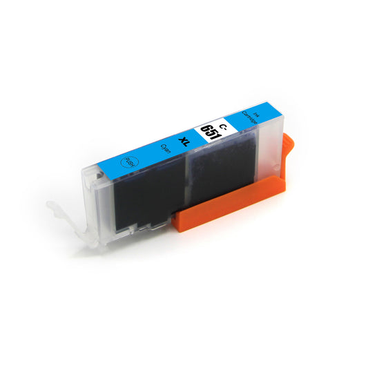 Compatible Canon CLI651XLC High Yield Cyan Ink Cartridge