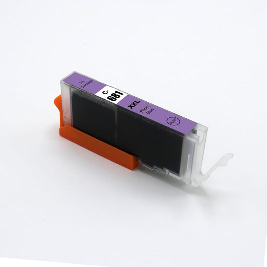Compatible Canon CLI681XXLPB Extra High Yield Photo Blue Ink Car