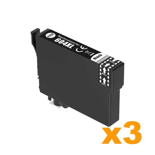 3 x Compatible Epson T10H1/604XL High Yield Black Ink Cartridge