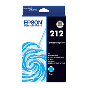 Genuine Epson T02R292/212 Cyan Ink Cartridge