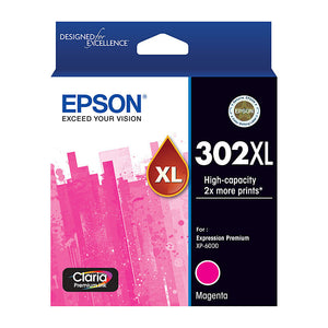 Genuine Epson T01Y3/302XL High Yield Magenta Ink Cartridge