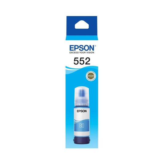 Genuine Epson T552/T06W2 EcoTank Cyan Ink Bottle