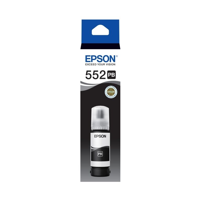 Genuine Epson T552/T06W1 EcoTank Photo Black Ink Bottle