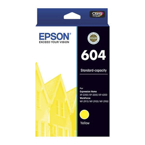 Genuine Epson T10G4/604 Yellow Ink Cartridge