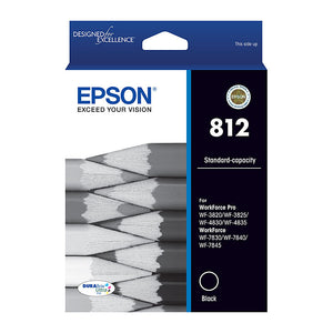 Genuine Epson T05D1/812 Black Ink Cartridge