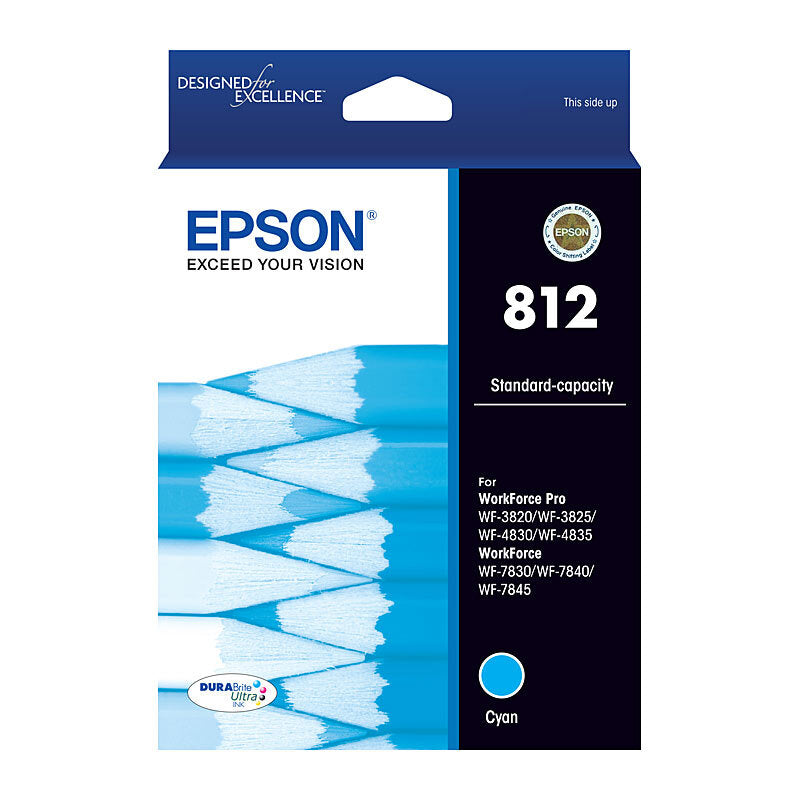 Genuine Epson T05D2/812 Cyan Ink Cartridge