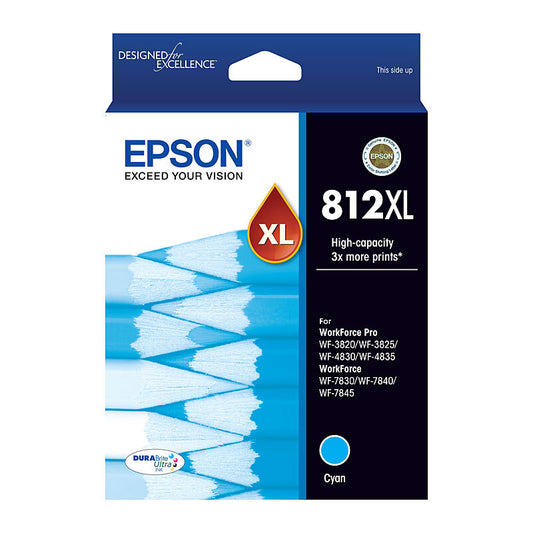 Genuine Epson T05E2/812XL High Yield Cyan Ink Cartridge