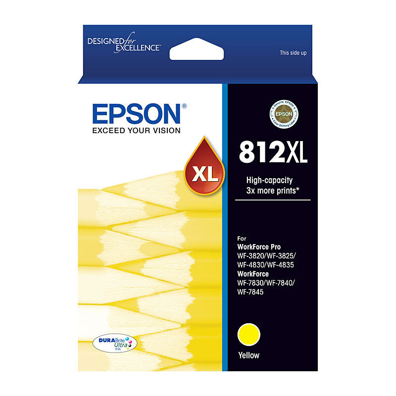 Genuine Epson T05E4/812XL High Yield Yellow Ink Cartridge