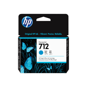 Genuine HP 712 Cyan 29ml Ink Cartridge 3ED67A
