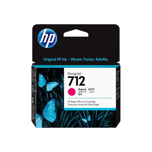 Genuine HP 712 Magenta 29ml Ink Cartridge 3ED68A