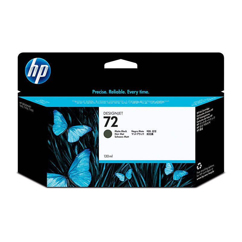 Genuine HP 72 Matte Black (3WX06A) Ink Cartridge - 130ml