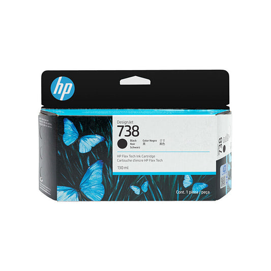 Genuine HP 738B Black Ink Cartridge 130ml 498P2A