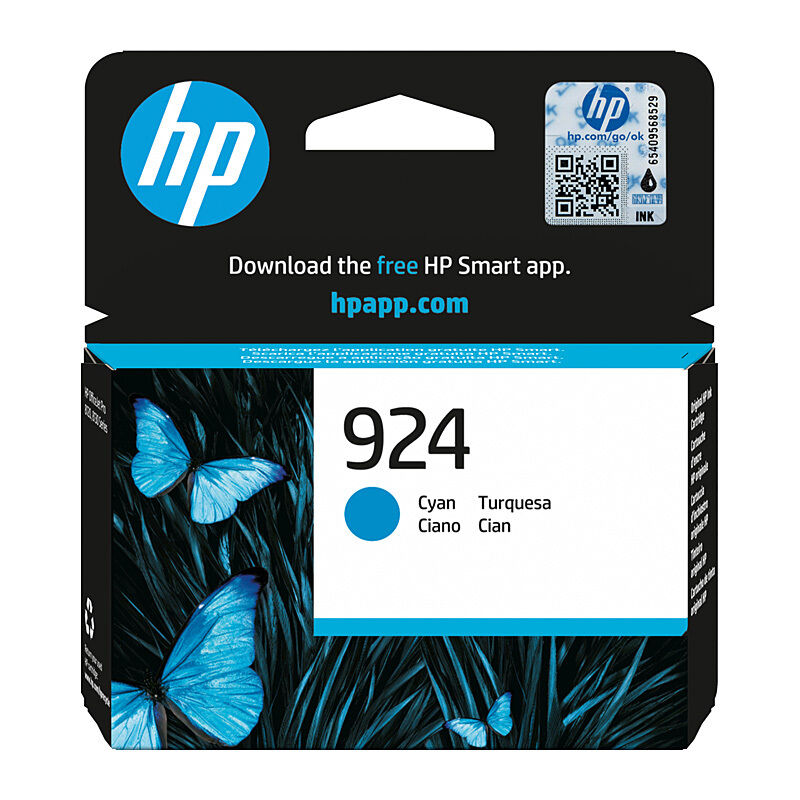 Genuine HP 924 Cyan (4K0U3NA) Ink Cartridge
