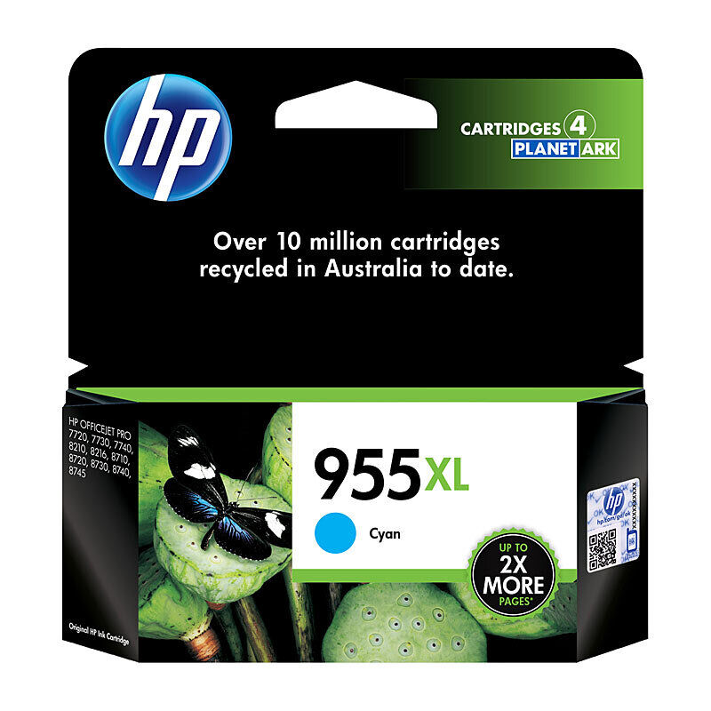 Genuine HP 955XL Cyan (L0S63AA) Ink Cartridge
