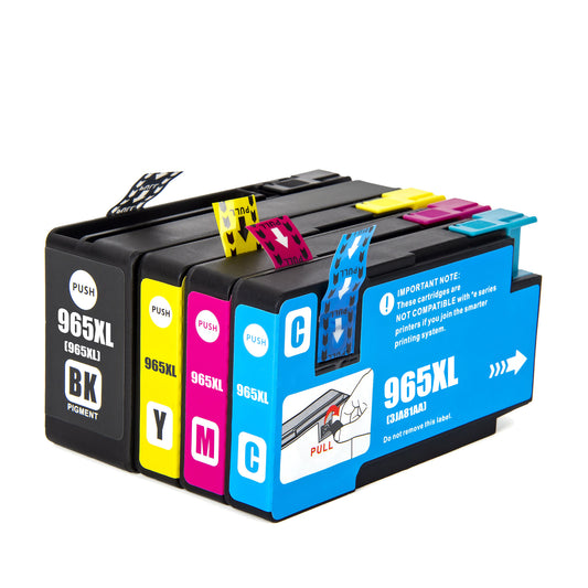 A Set Compatible HP 965XL B/C/M/Y Ink Cartridges