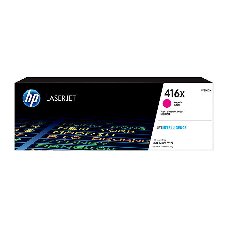 Genuine HP W2043X (416X) High Yield Magenta Toner Cartridge