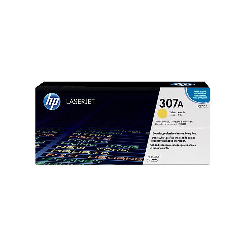 Genuine HP 307A CE742A Yellow Toner Cartridge