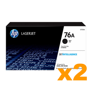 2 x Genuine HP CF276A 76A Black Toner Cartridge