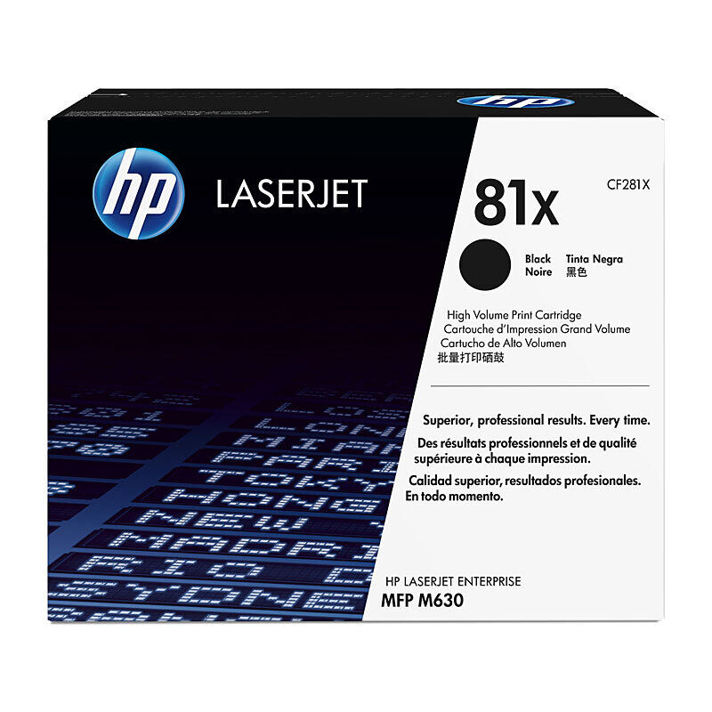 Genuine HP CF281X (81X) Black Toner Cartridge