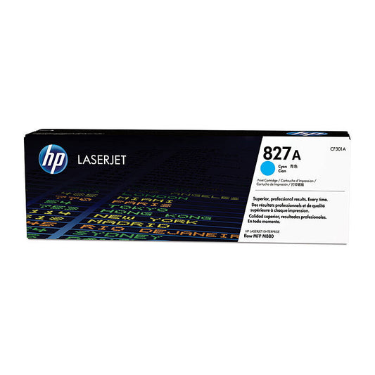 Genuine HP CF301A (827A) Cyan Toner Cartridge