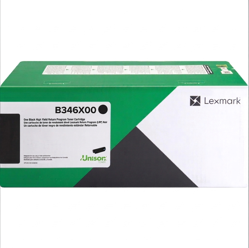 Genuine Lexmark B346X00 Extra High Yield Black Toner Cartridge