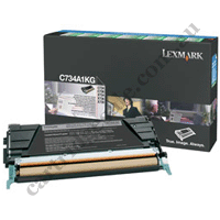 Genuine Lexmark C734A1KG Black Toner Cartridge