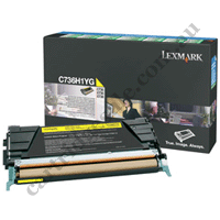 Genuine Lexmark C736H1YG Yellow Toner Cartridge