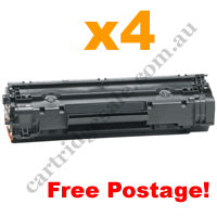 4 x Compatible HP 78A (CE278A) Black Toner Cartridge FreePostage