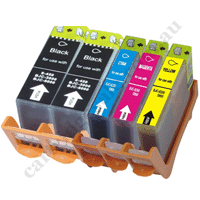 Any 5 Compatible Canon BCI3eBK BCI6C/M/Y Ink Cartridges