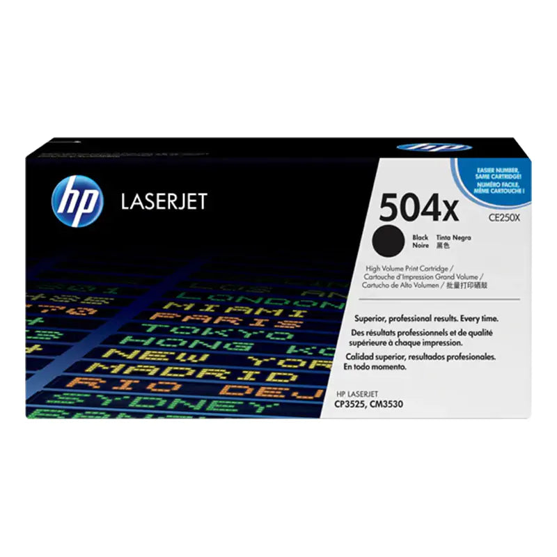 Genuine HP 504X Black CE250X High Yield Toner Cartridge