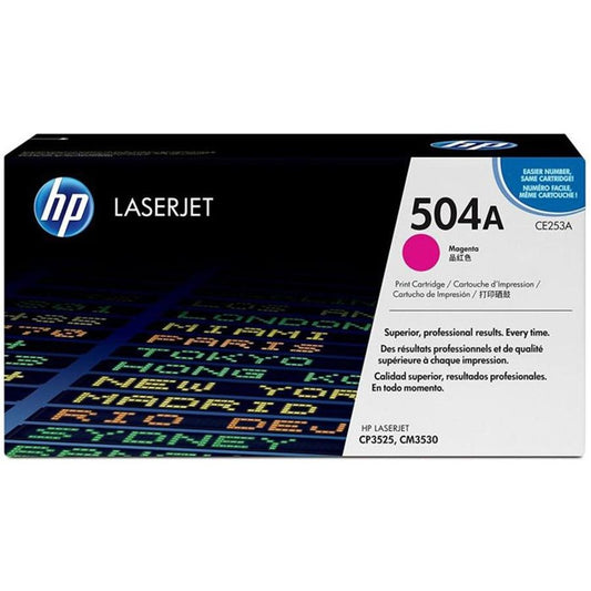 Genuine HP 504A Magenta CE253A Toner Cartridge