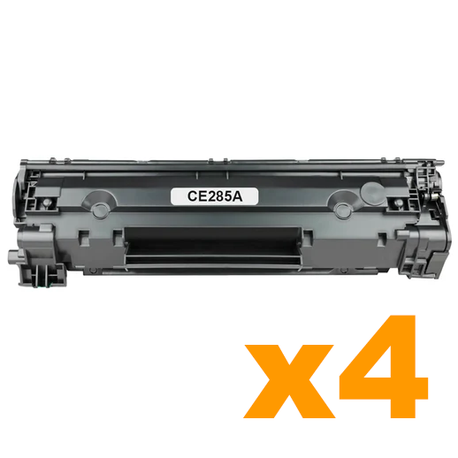 4 x Compatible HP 85A (CE285A) Black Toner Cartridge