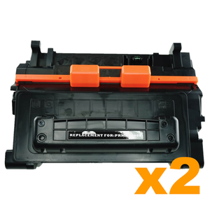 2 x Compatible HP 90A (CE390A) Black Toner Cartridge