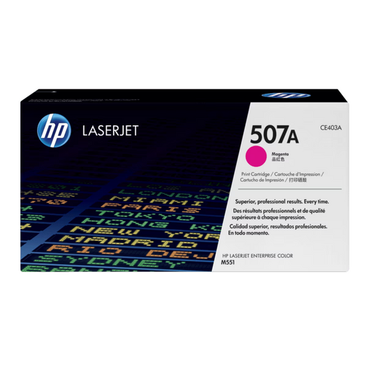 Genuine HP 507A Magenta CE403A Toner Cartridge