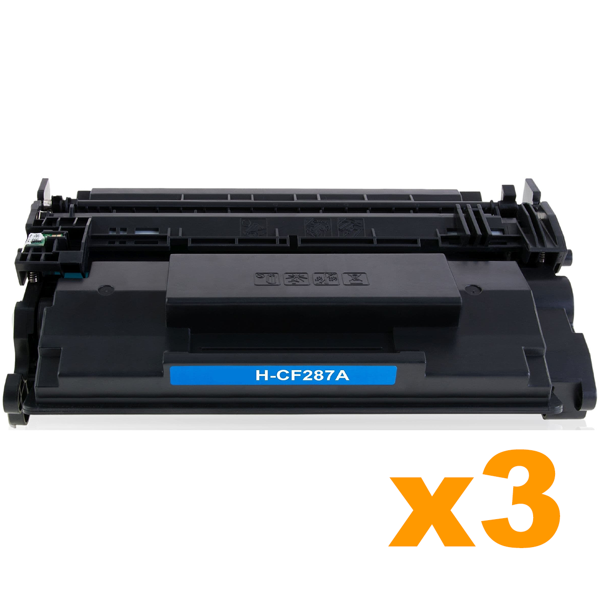 3 x Compatible HP CF287A 87A Black Toner Cartridge