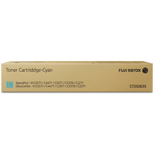 Genuine Fuji Xerox CT202635 Cyan Toner Cartridge