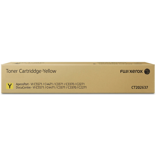 Genuine Xerox Fuji CT202637 Yellow Toner Cartridge
