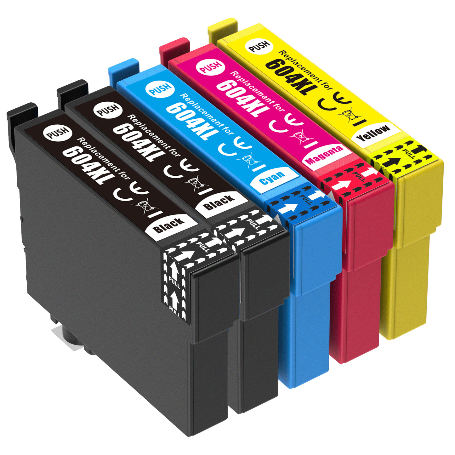 2 x Compatible Epson 604XL Black + 1 x 604XL C/M/Y Ink Cartridge