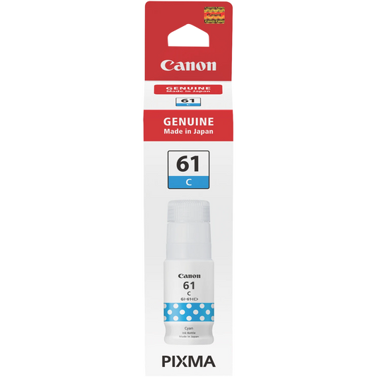 Genuine Canon GI61C Cyan Ink Bottle
