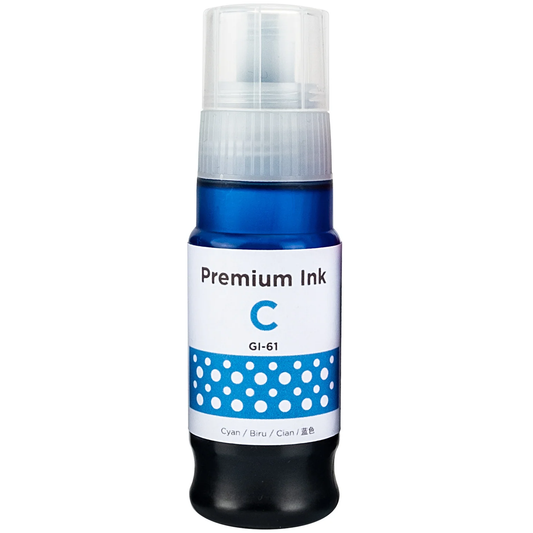 Compatible Canon GI61C Cyan Ink Bottle